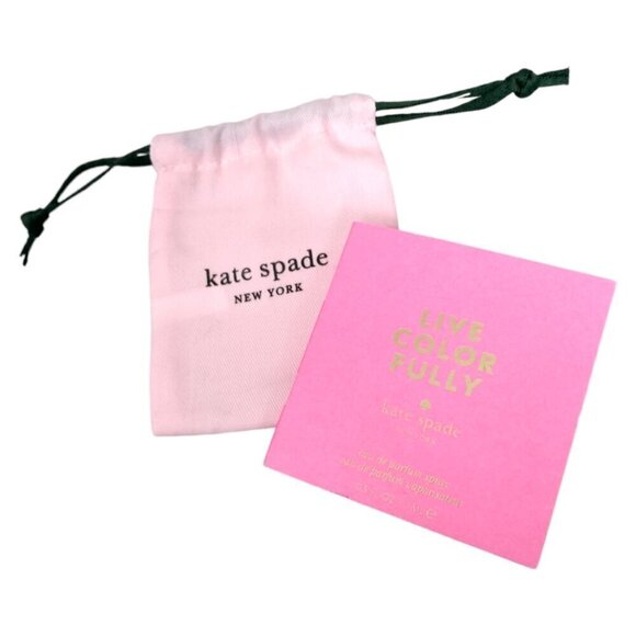 Kate Spade Jewelry Dust Bag and Live Color Fully Perfume Sample - Picture 1 of 4
